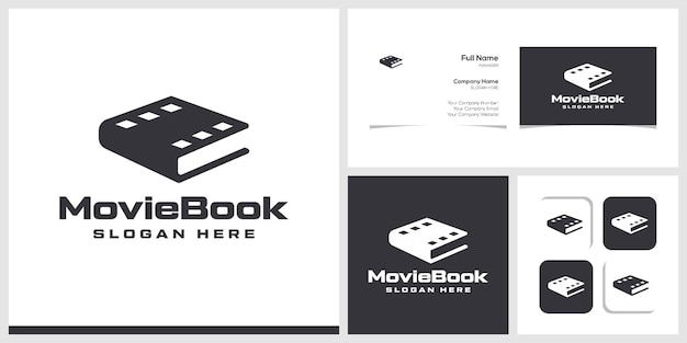 Vector el logotipo del libro de películas