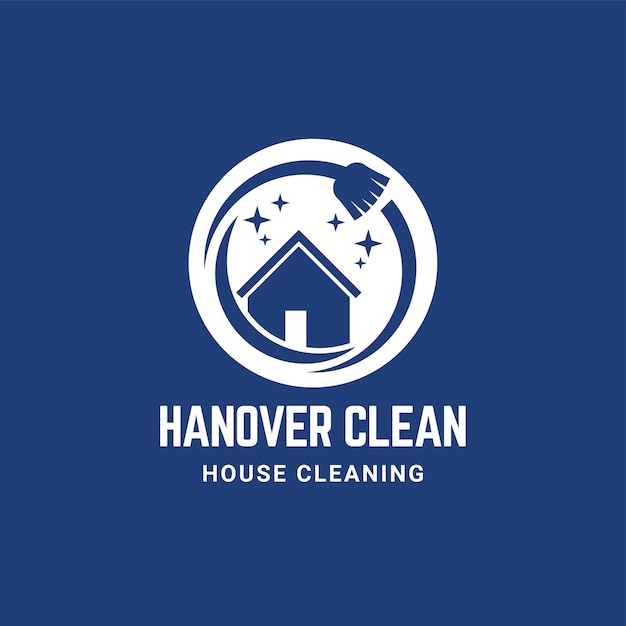 El logotipo de limpieza de la casa limpia de Hannover