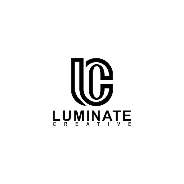 Logotipo de la línea de iniciales lc