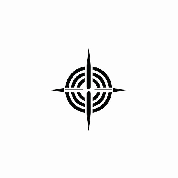 Logotipo de línea monocromática de servicio financiero