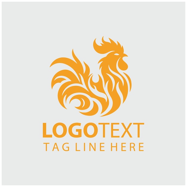 un logotipo para una línea de pollo