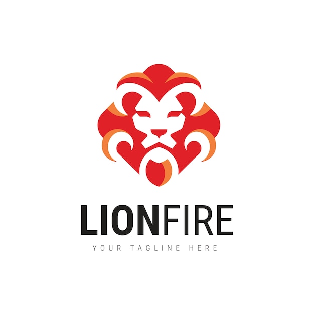 Logotipo de lion fire