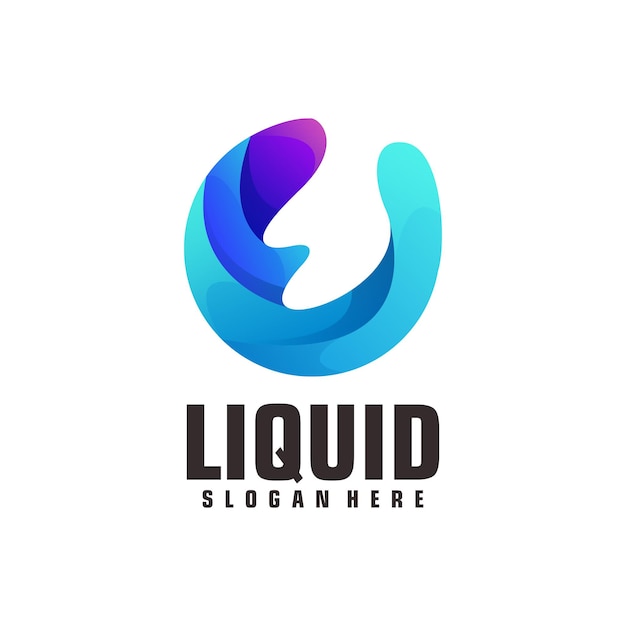 Vector logotipo de líquido