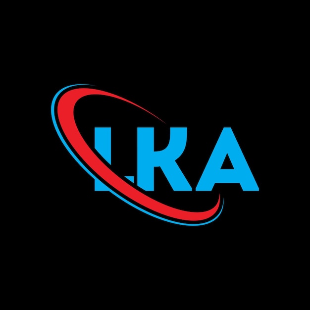 Logotipo LKA LKA letra LKA diseño de la letra LKA iniciales LKA logotipo vinculado con círculo y mayúscula monograma logotipo LKA tipografía para negocios de tecnología y marca inmobiliaria