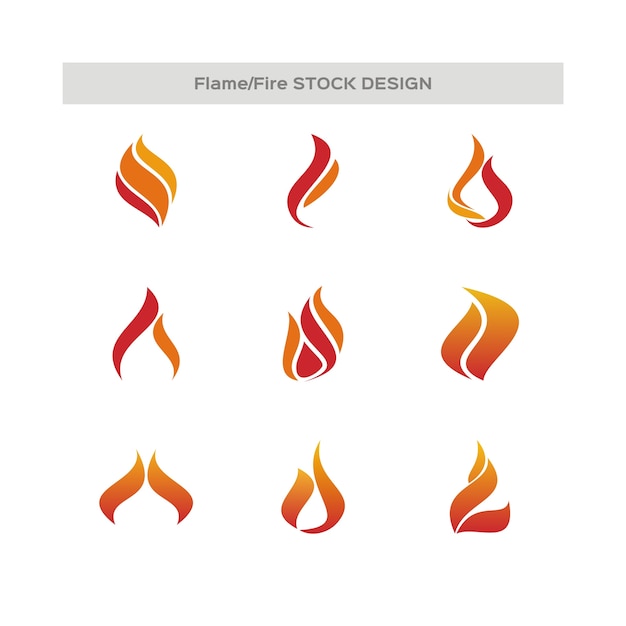 Logotipo de llama de fuego