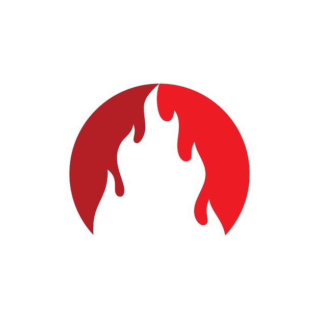 Logotipo de llama del fuego