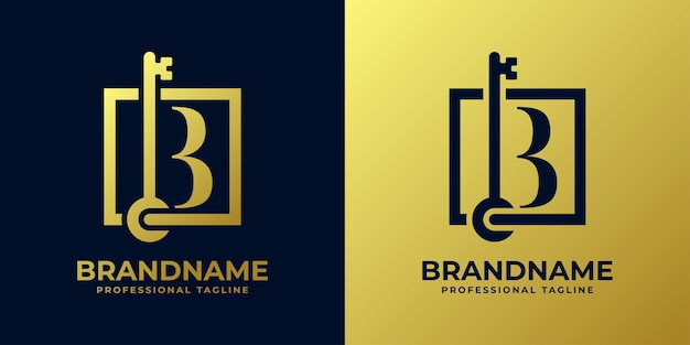 logotipo de la llave de la letra B