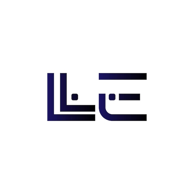 El logotipo de LLE monograma inicial, la marca, la letra, el sello, el diseño de símbolos de tipografía minimalista moderna.