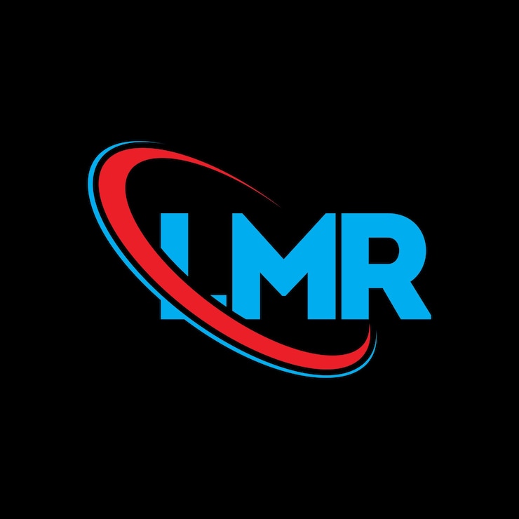 Vector logotipo lmr lmr letra lmr letra diseño logotipo iniciales lmr logotipo vinculado con círculo y mayúscula monograma logotipo lmr tipografía para negocios de tecnología y marca inmobiliaria