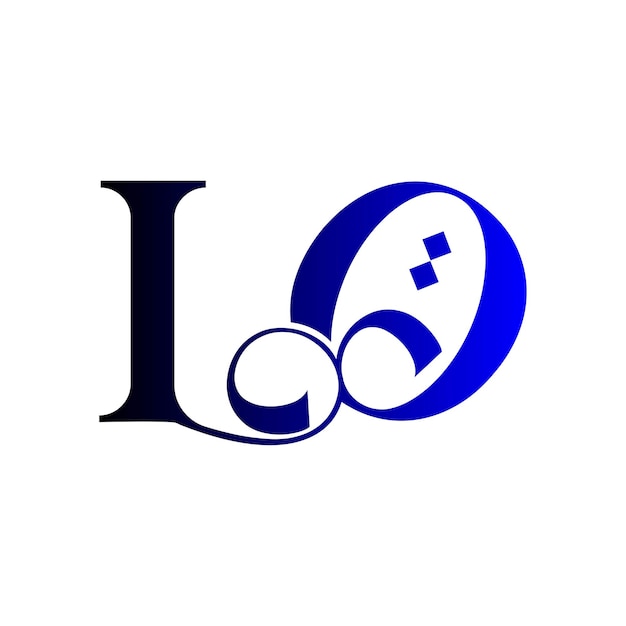 El logotipo de LO es un monograma inicial, un símbolo de lujo, un icono simple, una letra y un diseño de logotipo.