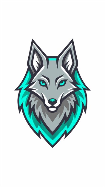 logotipo de un lobo con un fondo verde