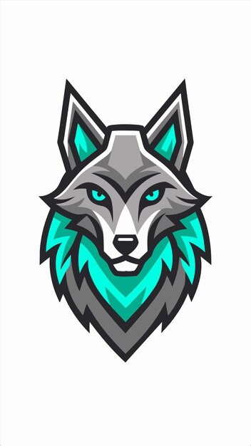 un logotipo para un lobo que está en un fondo blanco