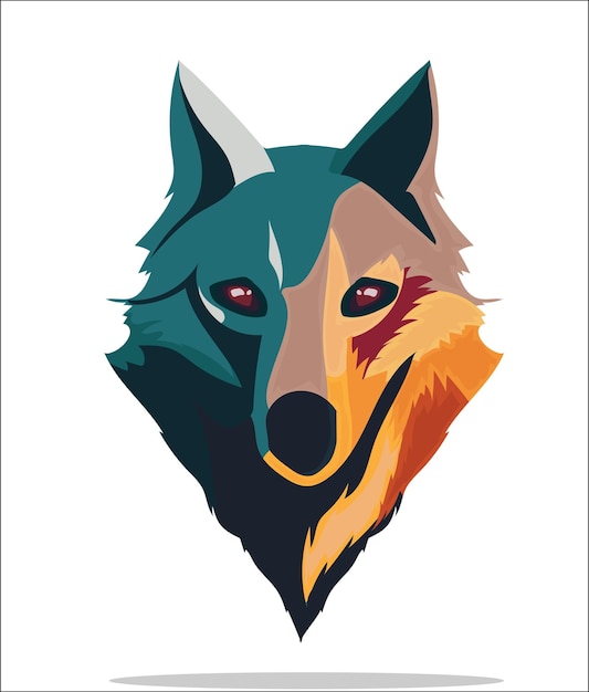 Vector el logotipo del lobo