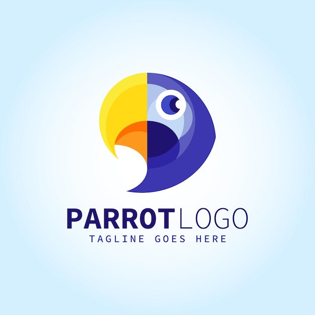 Logotipo de loro morado