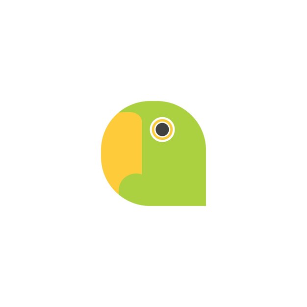 Logotipo de loro y plantilla vectorial