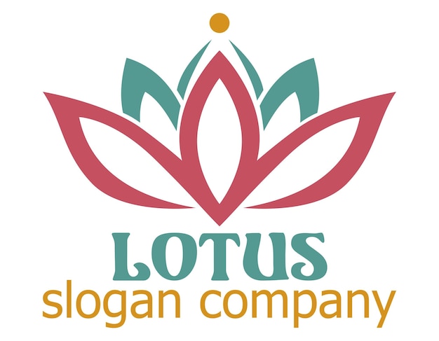 El logotipo de Lotus Balance Harmony es creativo y original para su negocio o empresa. Ilustración vectorial del logotipo.