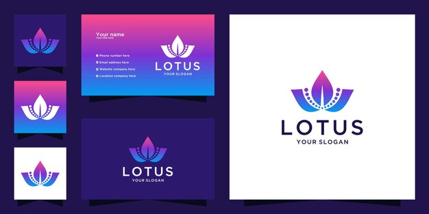 Logotipo de Lotus y tarjeta de visita.