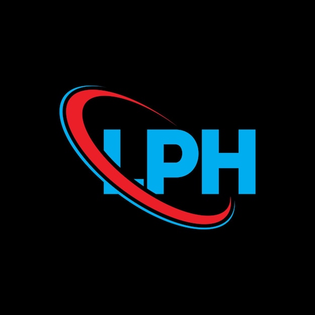 Logotipo LPH letra LPH diseño de letra LPH iniciales LPH logotipo vinculado con círculo y mayúscula monograma logotipo LPH tipografía para negocios de tecnología y marca inmobiliaria
