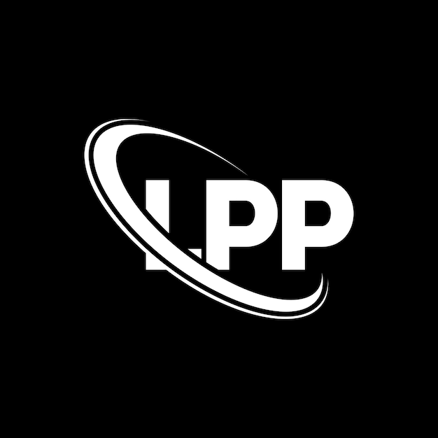 Logotipo de LPP LPP letra LPP diseño de logotipo de letra Iniciales LPP logotipo vinculado con círculo y mayúscula monograma logotipo LPP tipografía para negocios de tecnología y marca inmobiliaria