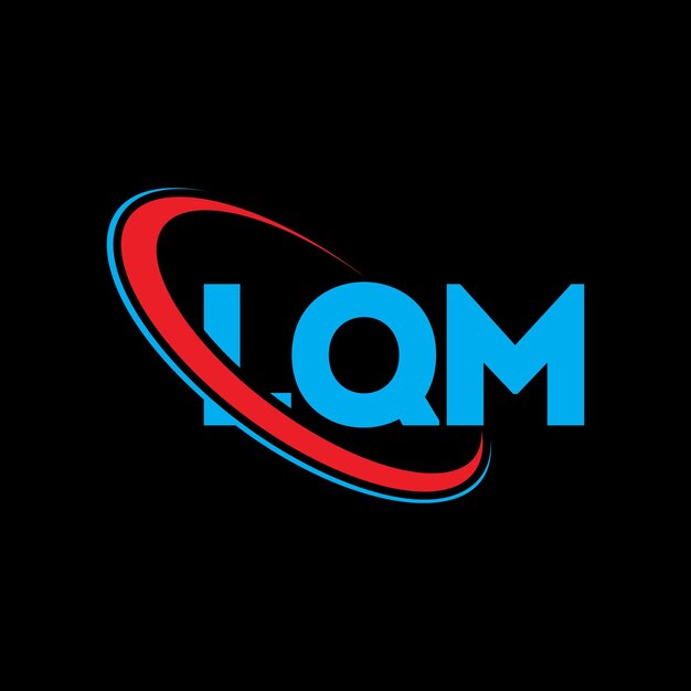 Logotipo de LQM LQM letra LQM diseño de logotipo de letra iniciales LQM logotipo vinculado con círculo y mayúscula monograma logotipo LQM tipografía para negocios de tecnología y marca inmobiliaria