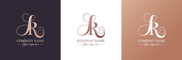 Vector logotipo lr rl o monograma lr rl letras del alfabeto iniciales hermoso diseño de logotipo para la marca de la empresa para su negocio ilustración vectorial
