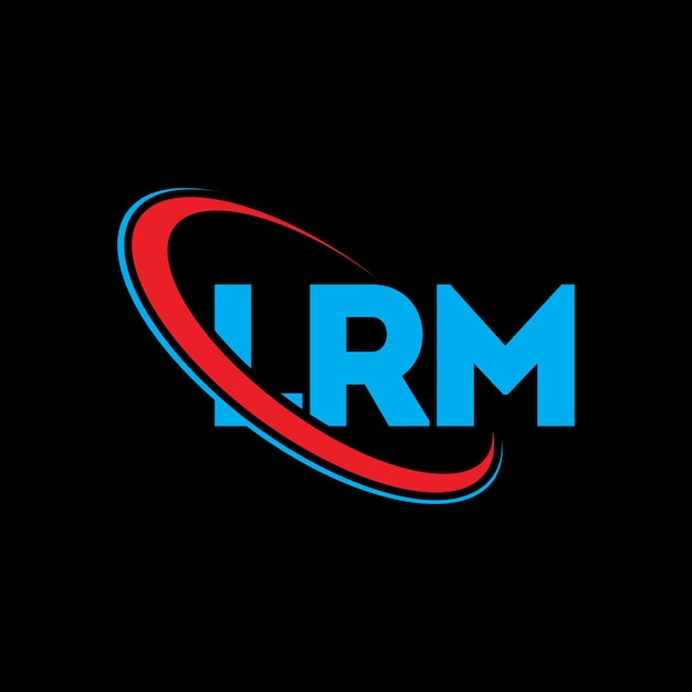 Logotipo de LRM Diseño de logotipo de letra LRM Iniciales Logotipo LRM vinculado con círculo y mayúscula Logotipo de monograma LRM Tipografía para negocios tecnológicos y marca inmobiliaria