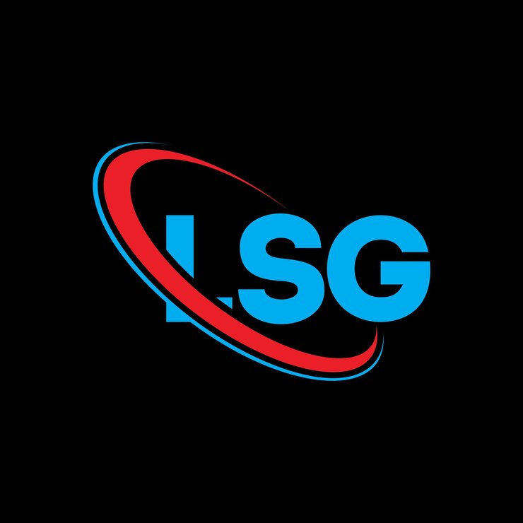 Vector el logotipo lsg, la letra lsg, las iniciales lsg, vinculado con círculo y mayúscula, el logotipo monograma lsg, tipografía para negocios tecnológicos y marca inmobiliaria.