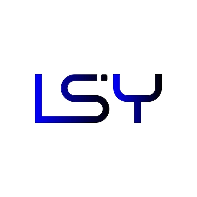 El logotipo LSY monograma inicial, la marca, la letra, el sello, el diseño de símbolos de tipografía minimalista moderna.