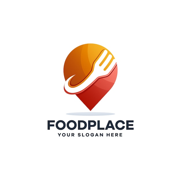 Logotipo de lugar de comida profesional