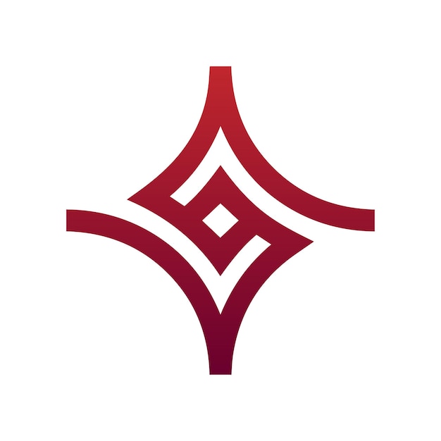 Logotipo de lujo con combinación de gradientes