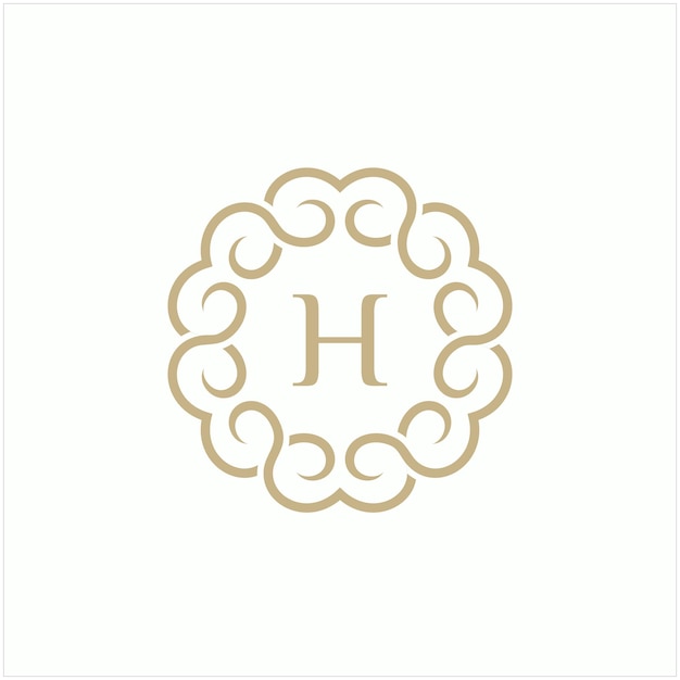 Logotipo de lujo H