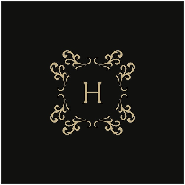 Logotipo de lujo H