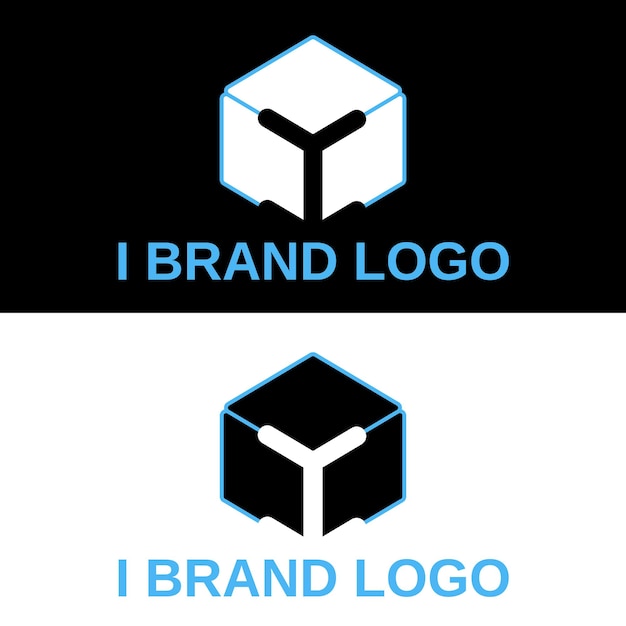 Logotipo de lujo con la letra i
