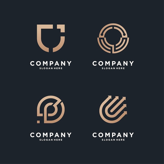 Logotipo de lujo minimalista