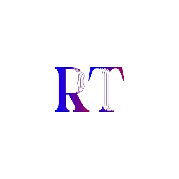 El logotipo de lujo de rt