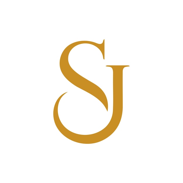 Logotipo de lujo sj