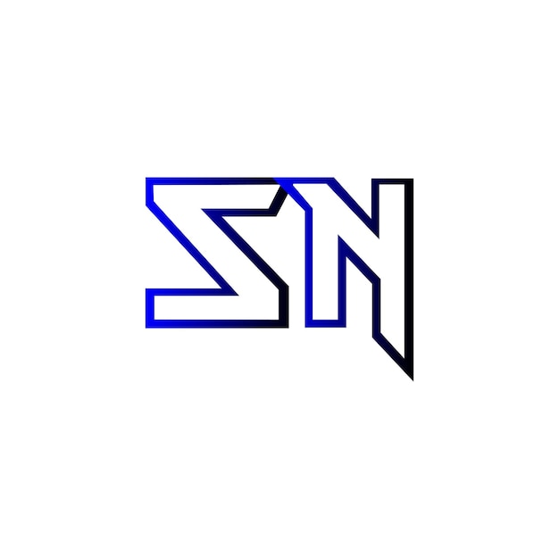 Vector el logotipo de lujo de sn
