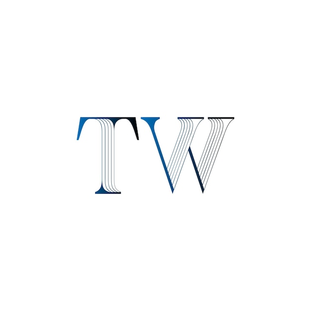 El logotipo de lujo tw