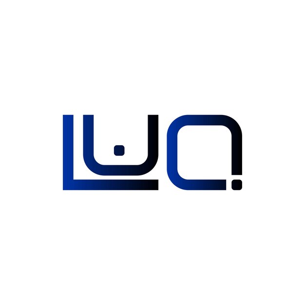 Logotipo LUQ monograma inicial marca de letras diseño de símbolo de tipografía minimalista moderno