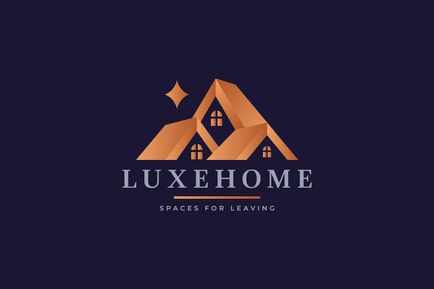 Vector el logotipo de luxe home real estate