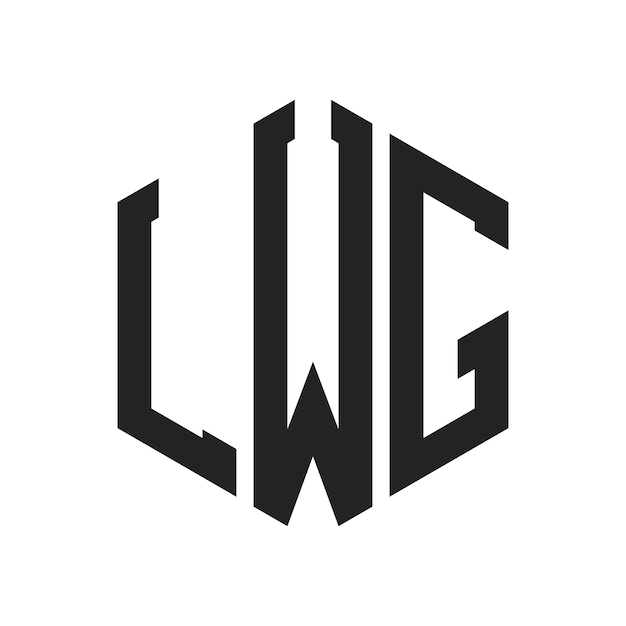 El logotipo de LWG es una letra inicial, un monograma y una forma hexagonal.