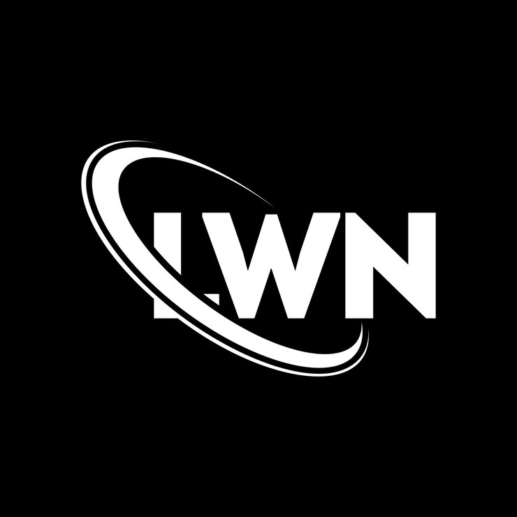 Vector logotipo de lwn lwn letra lwn diseño de logotipo de letra iniciales lwn logotipo vinculado con círculo y mayúscula logotipo de monograma lwn tipografía para negocios de tecnología y marca inmobiliaria