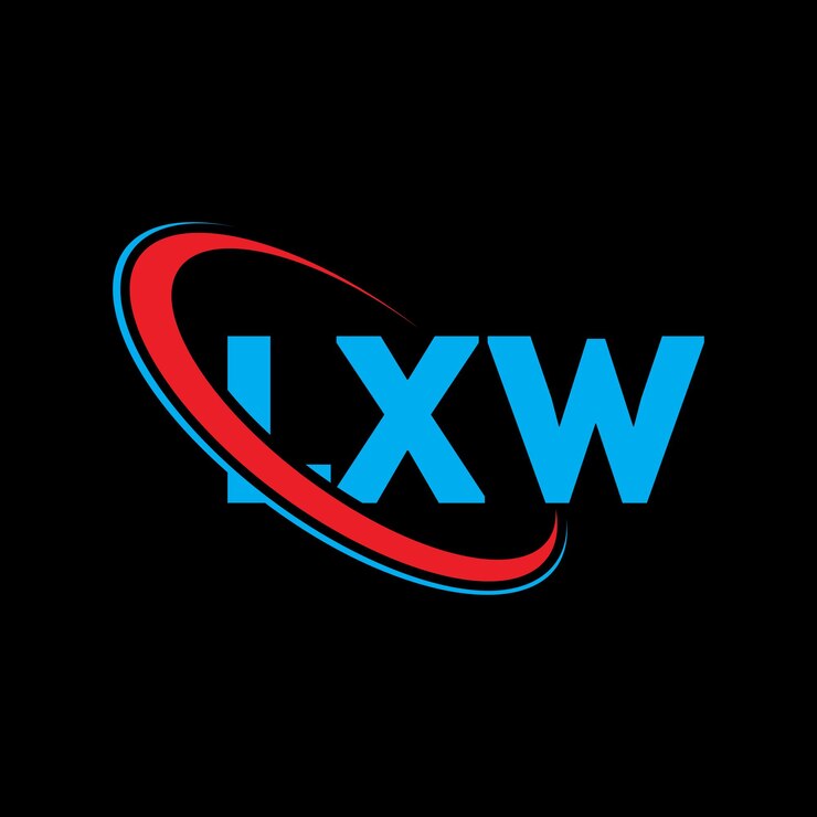 Vector logotipo lxw lxw letra lxw diseño de logotipo de letra iniciales lxw logotipo vinculado con círculo y mayúscula monograma logo lxw tipografía para negocios tecnológicos y marca inmobiliaria