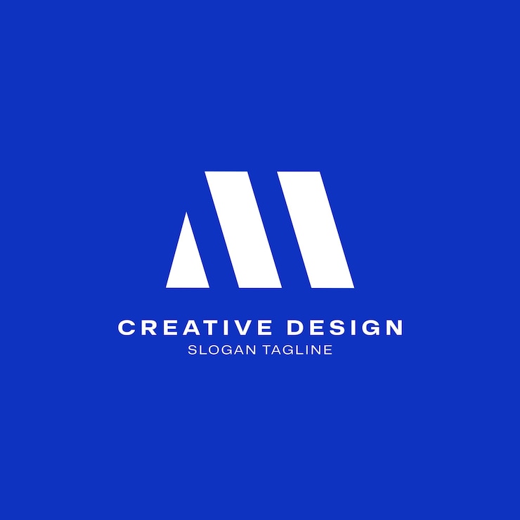 Vector el logotipo m de la empresa profesional moderna