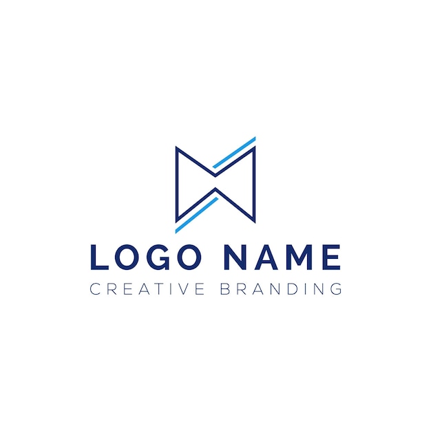 Logotipo M minimalista para la marca y la identidad