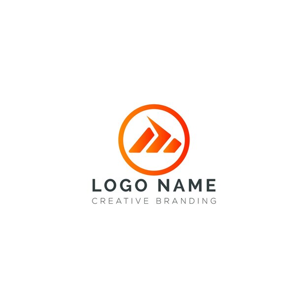 Logotipo M minimalista para la marca y la identidad