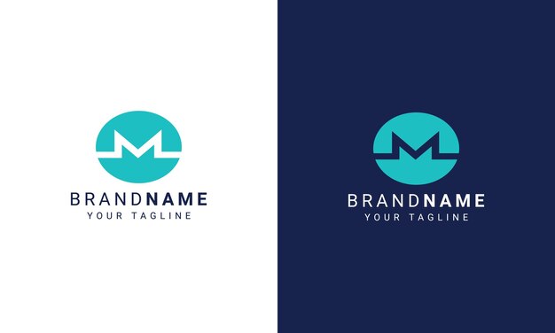 Logotipo M con plantilla de vector de concepto moderno, monograma del logotipo de la letra M, diseño de logotipo colorido de la letra m,
