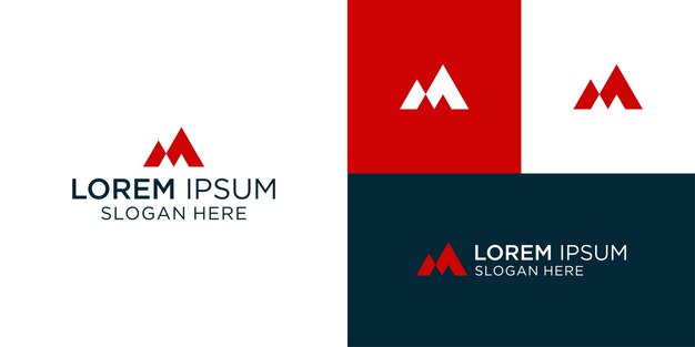 El logotipo de MA M es de color rojo sencillo, limpio y creativo.