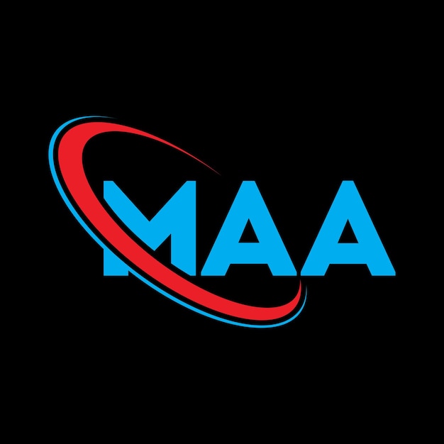 Logotipo MAA MAA letra MAA letra diseño de logotipo Iniciales logotipo MAA vinculado con círculo y mayúscula logotipo monograma MAA tipografía para negocios de tecnología y marca inmobiliaria