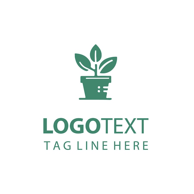 Logotipo de maceta
